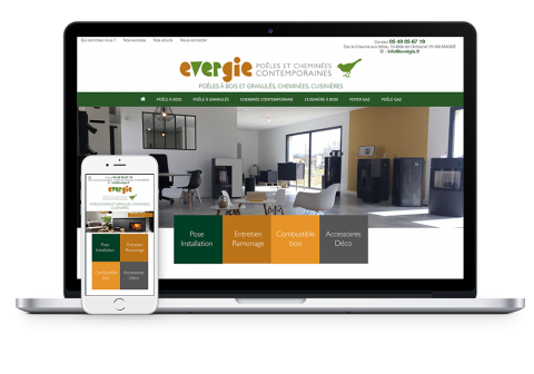 site internet evergie