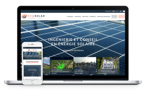 Version responsive du site SOG Internet Solar