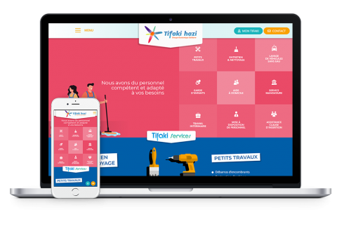 Gestion responsive site tifaki hazi