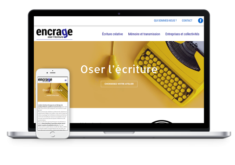 Accueil site Atelier Encrage