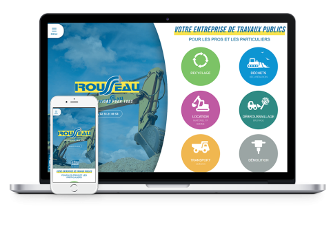 Site Rousseau Entreprise - responsive