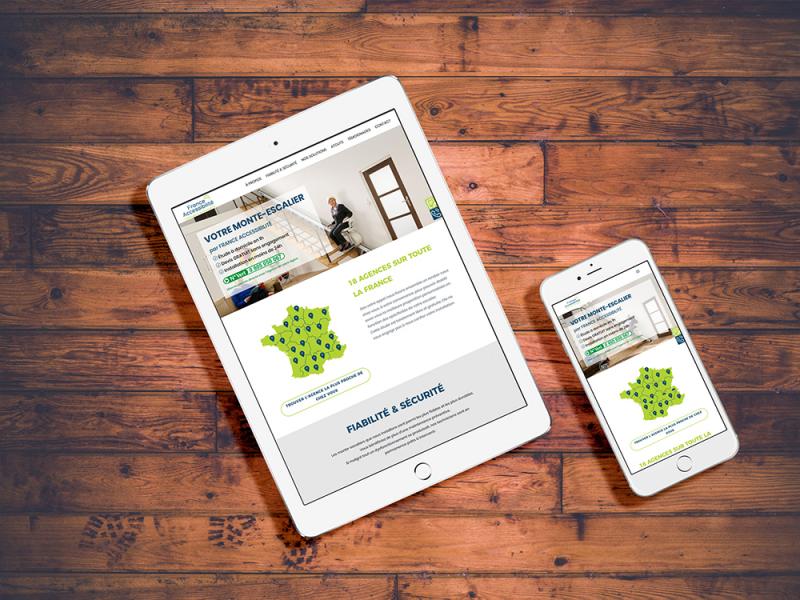 Site internet France Monte-escaliers tablette et smartphone
