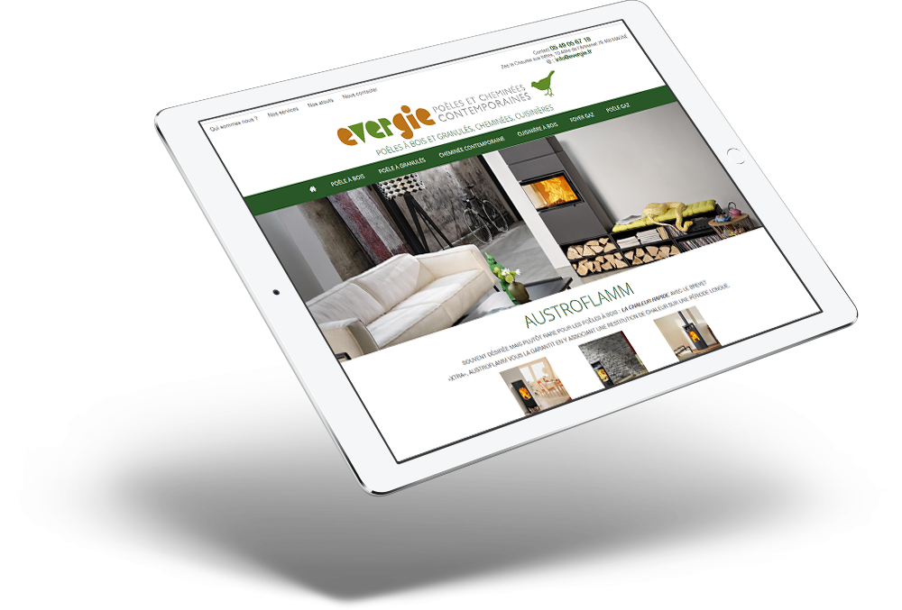 site internet evergie