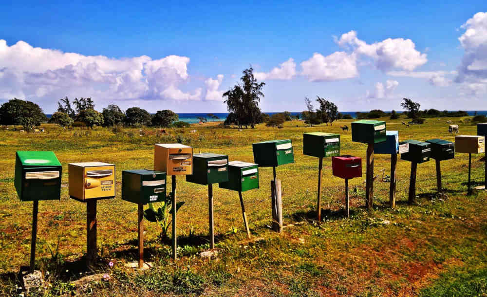 alignement de boites aux lettres