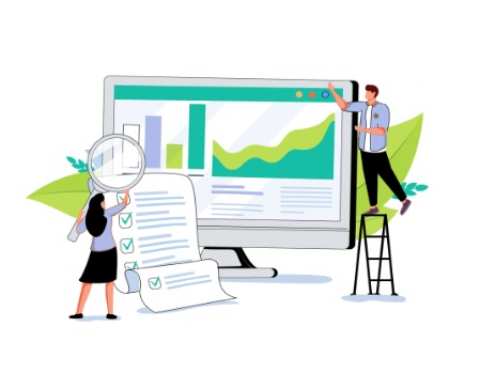 Illustration de graphiques de statistiques